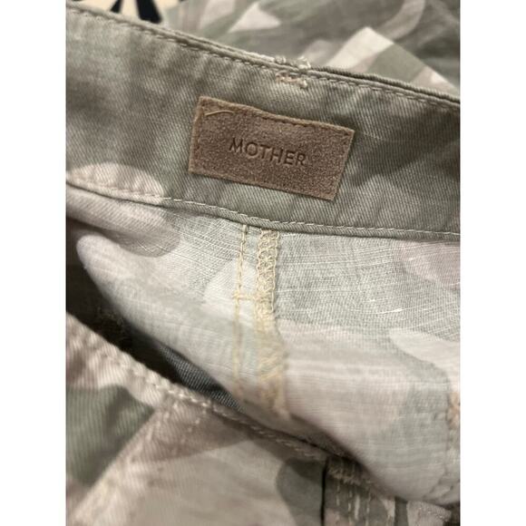 Mother The Shaker Chop Crop Fray in desert print - Picture 4 of 10